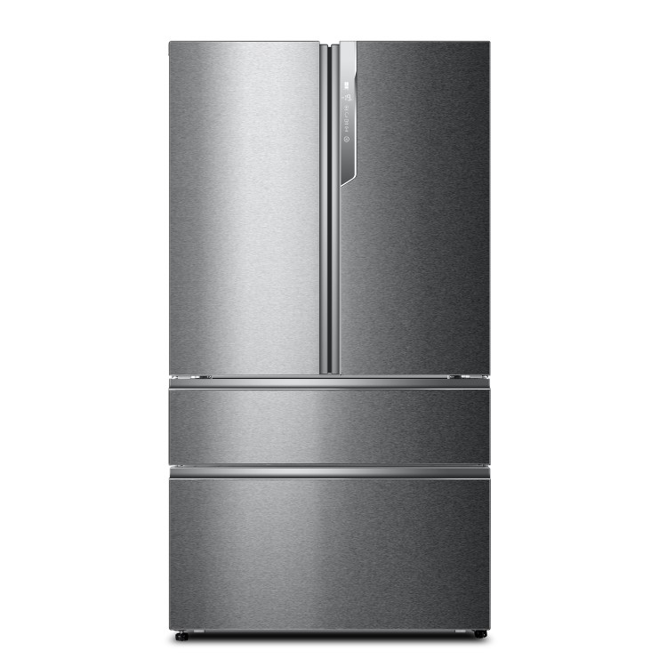 Haier HB25FSSAAA 4-Door Frost Free A++ American Fridge Freezer Stainless Steel