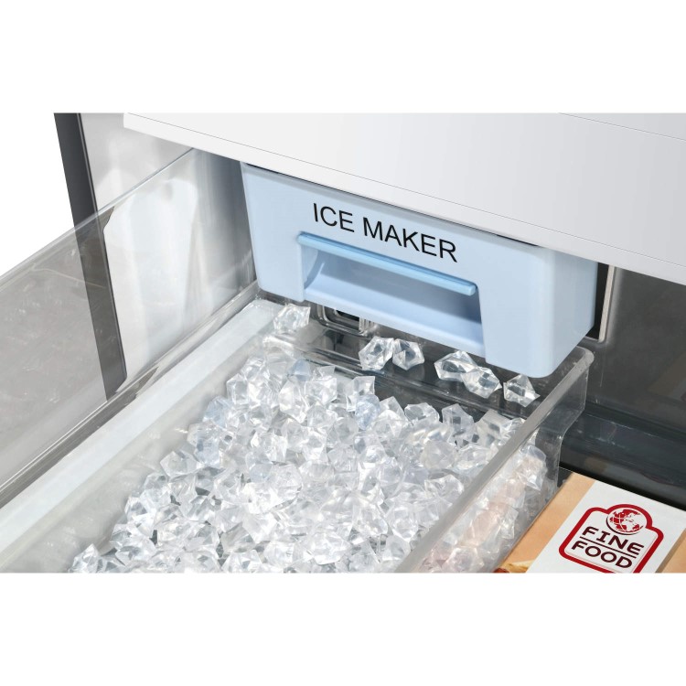 Haier HB25FWSSAAA 689L 1m Wide Frost Free American-style 4-door Fridge Freezer Stainless Steel