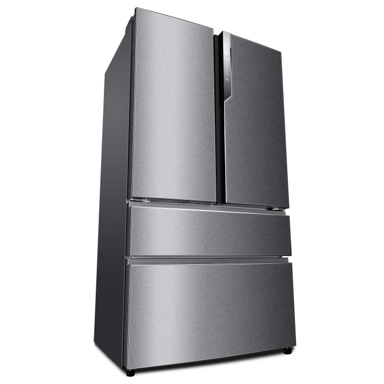 Haier HB25FWSSAAA 689L 1m Wide Frost Free American-style 4-door Fridge Freezer Stainless Steel