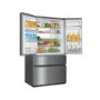 Haier HB25FWSSAAA 689L 1m Wide Frost Free American-style 4-door Fridge Freezer Stainless Steel