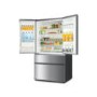 Haier HB25FWSSAAA 689L 1m Wide Frost Free American-style 4-door Fridge Freezer Stainless Steel