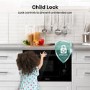 Hisense Built-In 900W Microwave & Grill - Black