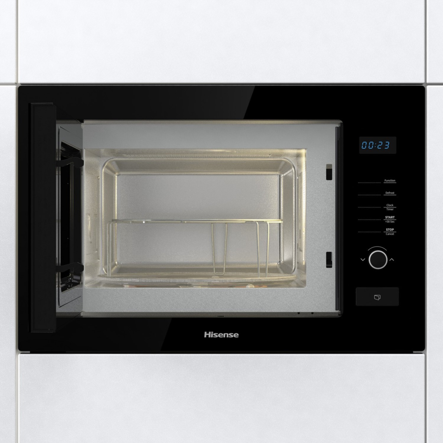 Hisense BuiltIn Microwave & Grill Black HB25MOBX7GUK Appliances Direct