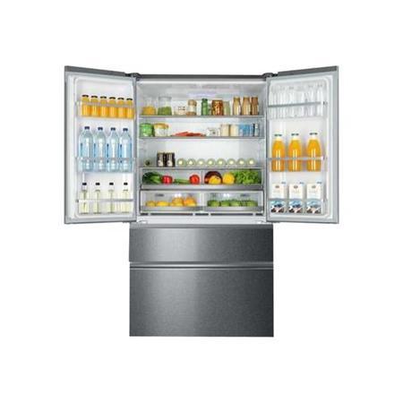 Refurbished Haier HB26FSSAAA Series 7 Freestanding 750 Litre 70/30 Frost Free Fridge Freezerr Stainless Steel