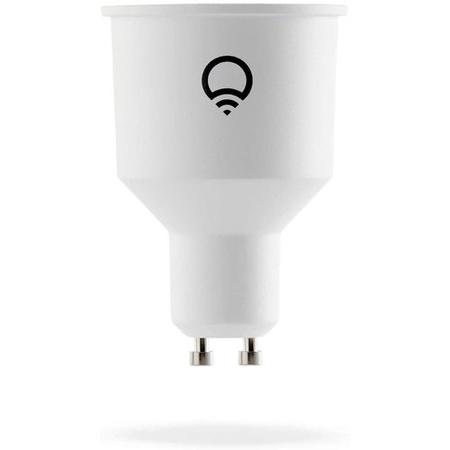 LiFX Smart Multicolour Dimmable WiFi LED Light Bulb with GU10 Short Spotlight fitting - 2 Pack