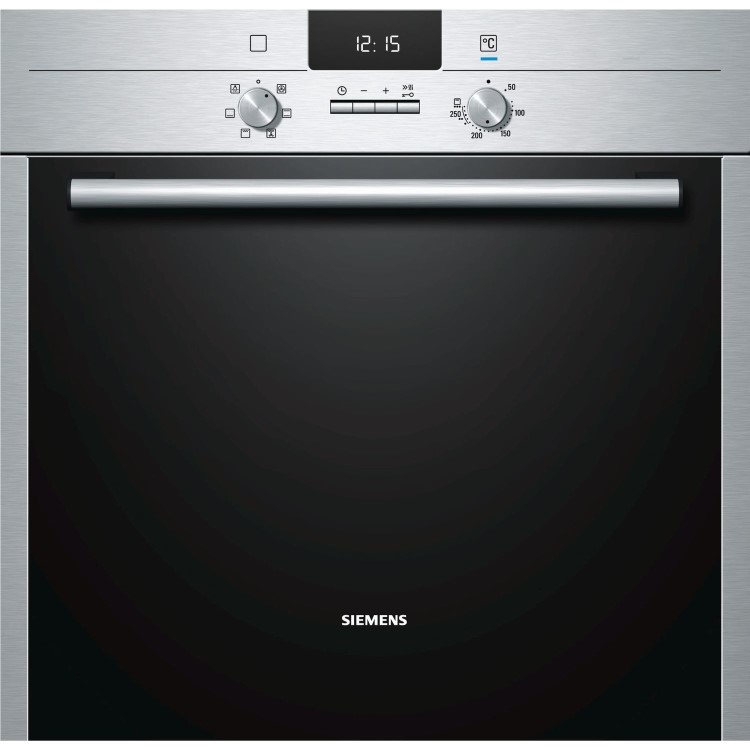 Refurbished Siemens iQ100 HB43AB521B 60cm Single Built In Electric Oven With EcoClean Liners Stainless Steel