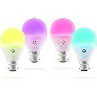 LiFX Smart Mini Colour and White WiFi LED Light Bulb with B22 Bayonet Ending - 4 Pack LiFX Smart Mini Colour and White WiFi LED Light Bulb with B22 Bayonet Ending - 4 Pack