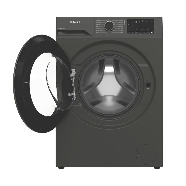 Refurbished Hotpoint FabricCare 9kg 1400rpm Washing Machine - Graphite