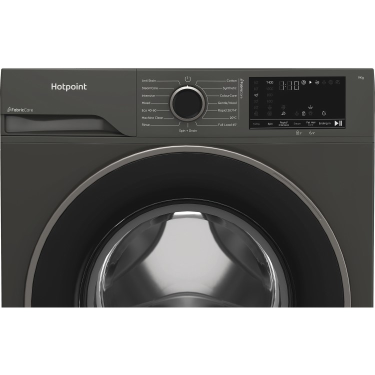 Hotpoint FabricCare 9kg 1400rpm Washing Machine - Graphite