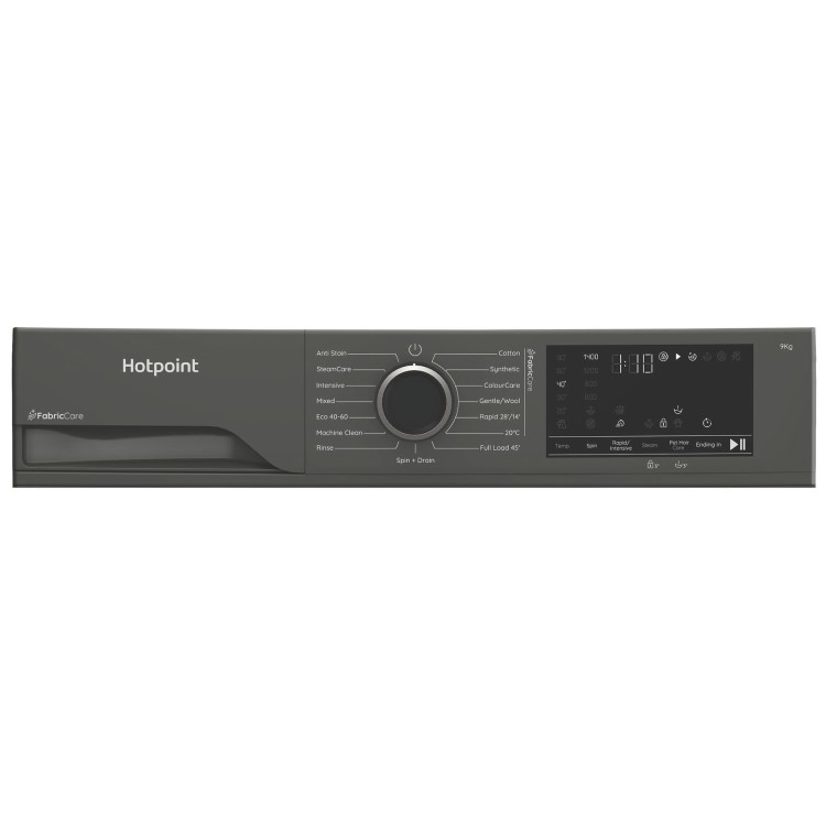 Hotpoint FabricCare 9kg 1400rpm Washing Machine - Graphite
