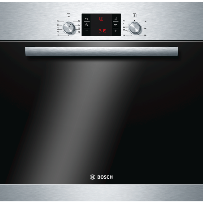 Bosch HBA53R150B Serie 6 Electric Built-in Single Fan Oven With EcoClean - Stainless Steel
