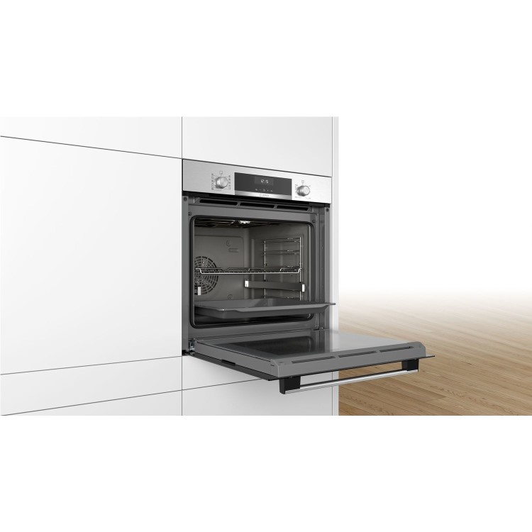 Bosch Serie 6 Multifunction Electric Single Oven With Catalytic Cleaning - Stainless Steel