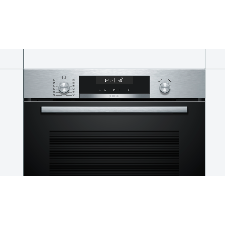 Bosch HBA5780S0B Serie 6 Multifunction Electric Self Cleaning Built-in Single Oven - Stainless Steel