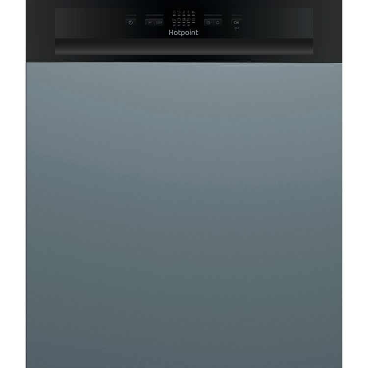 Hotpoint Aquarius 13 Place Settings Semi Integrated Dishwasher - Black