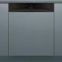 HOTPOINT HBC2B19 13 Place Semi-Integrated Dishwasher - Black Control Panel
