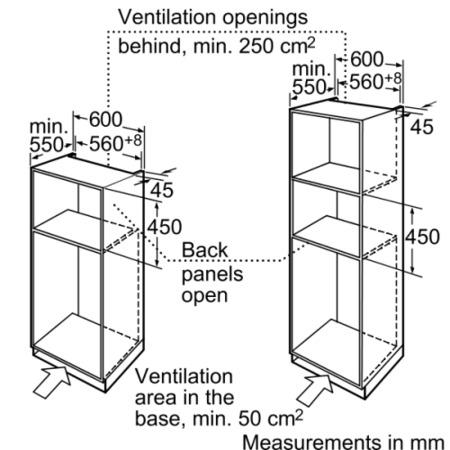Bosch HBC84E623B Exxcel Compact Built-in Combination Microwave Oven in White