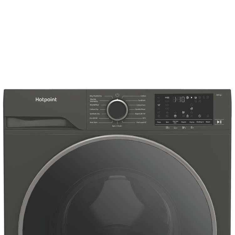 Hotpoint AntiStain 8kg Wash 6kg Dry 1400rpm Washer Dryer - Graphite