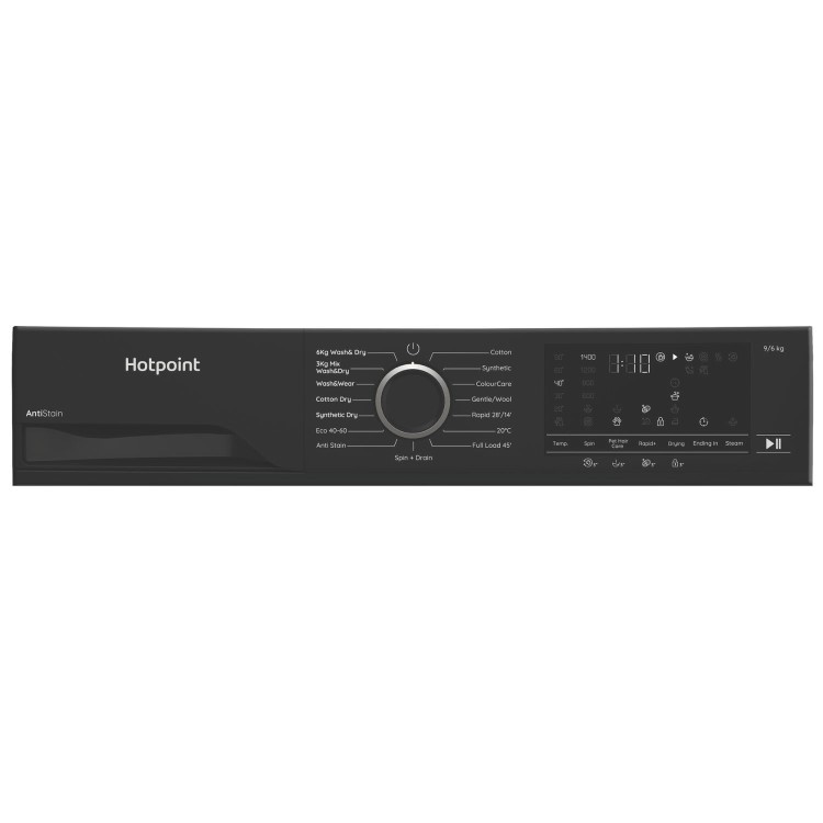 Hotpoint AntiStain 9kg Wash 6kg Dry 1400rpm Washer Dryer - Black