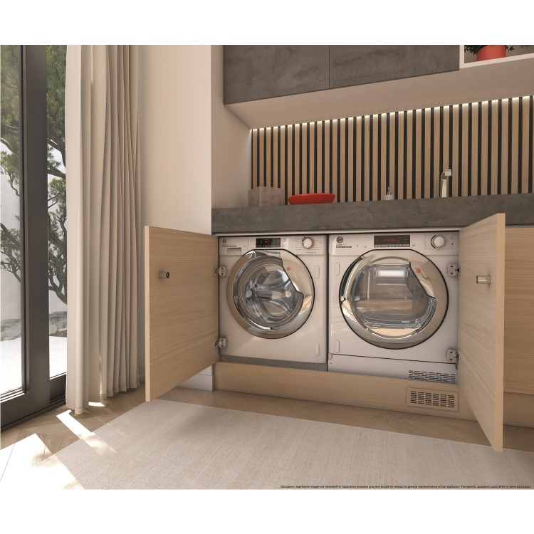 Refurbished Hoover H WASH&DRY 300 HBDOS695TAMCE-80 Integrated 9/5KG 1600rpm Spin Washer Dryer
