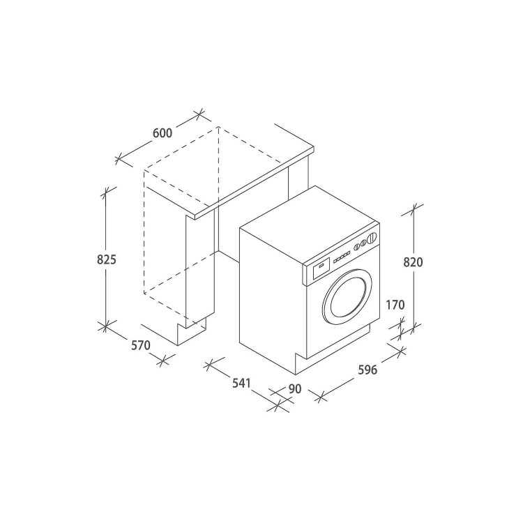 Refurbished Hoover H WASH&DRY 300 HBDOS695TAMCE-80 Integrated 9/5KG 1600rpm Spin Washer Dryer