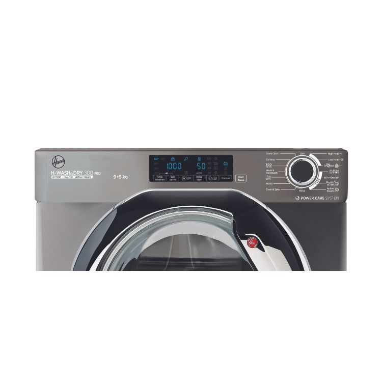 Refurbished Hoover H-Wash & Dry 300 HBDOS695TAMCRE80 Integrated 9/5KG 1600 Spin Washer Dryer Graphite