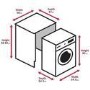 Refurbished Hoover H-Wash 300 Lite HBDS495D1ACE/1-80 Integrated 9/5KG 1400 Spin Washer Dryer White