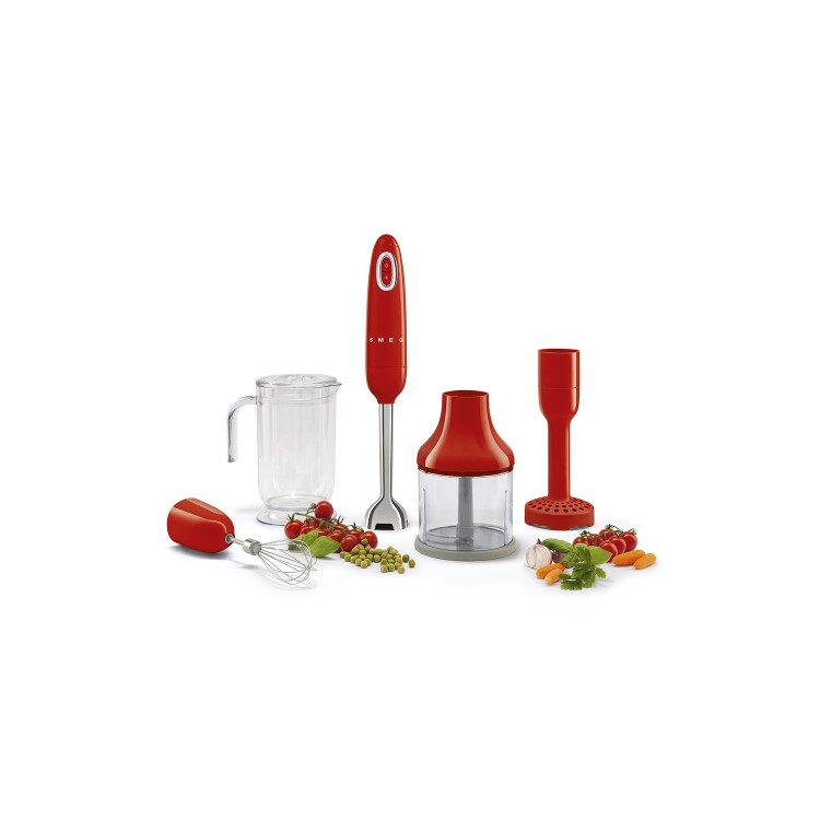 Smeg HBF02RDUK Retro Style Hand Blender - Red