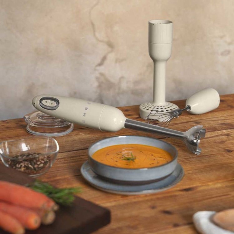 Smeg 50's Style Hand Blenders with Accessories - Cream