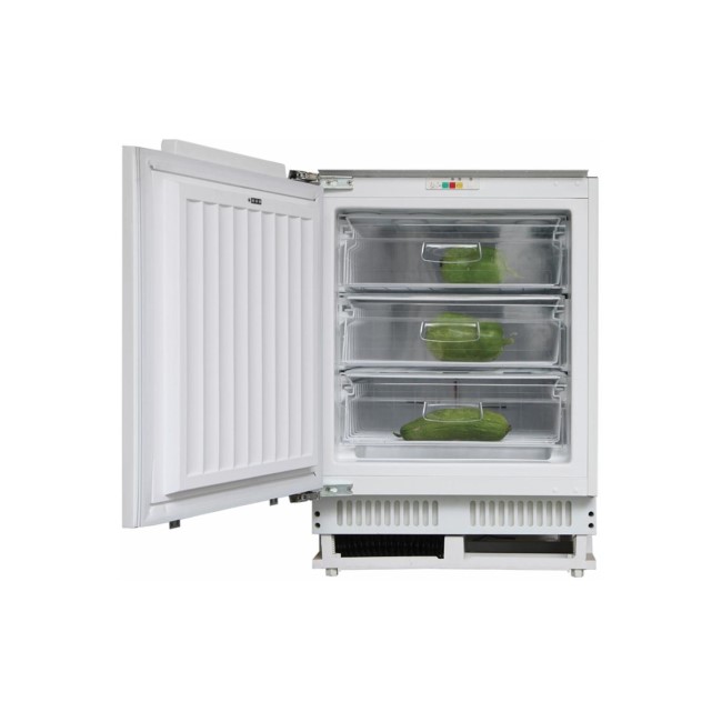 Hoover HBFUP130NK 95 Litre Integrated Under Counter Freezer A+ Energy Rating 60cm Wide - White