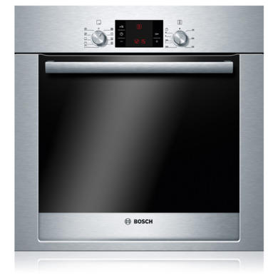 Bosch HBG33B550B Exxcel Built-in Single Multi-function Oven in Brushed Steel