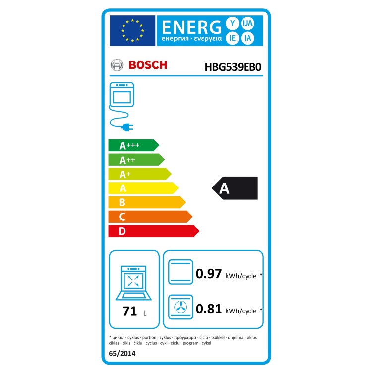 Bosch Series 6 Electric Single Oven with Catalytic Cleaning - Black