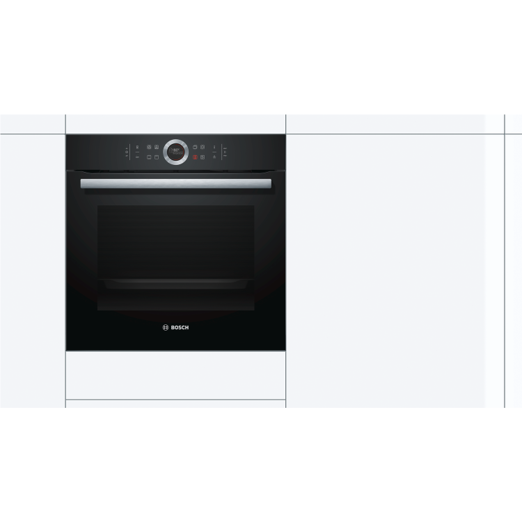 GRADE A2 - Bosch HBG634BB1B Serie 8 Multifunction Electric Built-in Single Oven With Catalytic Liners