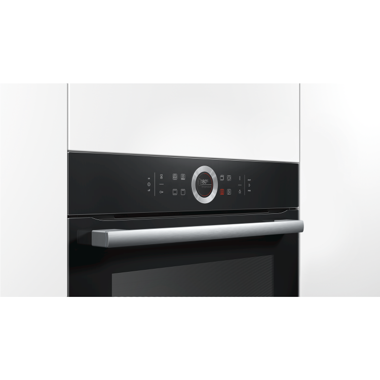 GRADE A2 - Bosch HBG634BB1B Serie 8 Multifunction Electric Built-in Single Oven With Catalytic Liners