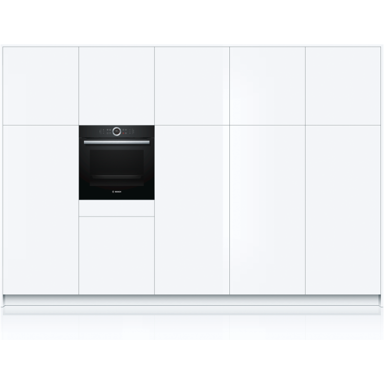 GRADE A2 - Bosch HBG634BB1B Serie 8 Multifunction Electric Built-in Single Oven With Catalytic Liners