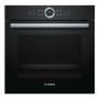 Refurbished Bosch Serie 8 HBG674BB1B Multifunction 60cm Single Built In Electric Oven Black