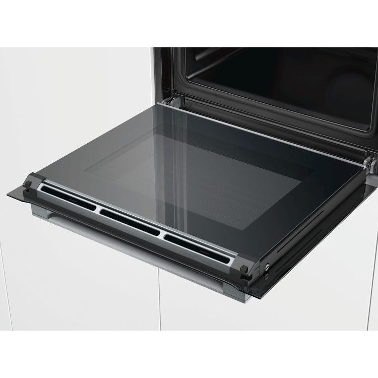 GRADE A3 - Bosch HBG674BS1B Serie 8 Multifunction Electric Single Oven with 71L Capacity - Stainless Steel