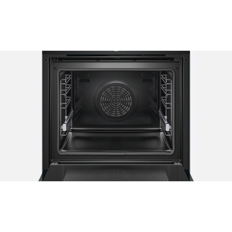 Refurbished Bosch Serie 8 HBG6764B1 60cm Single Built In Electric Oven Black