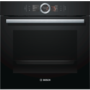 Bosch Series 8 Multifunction Electric Single Oven With Pyrolytic Cleaning - Black