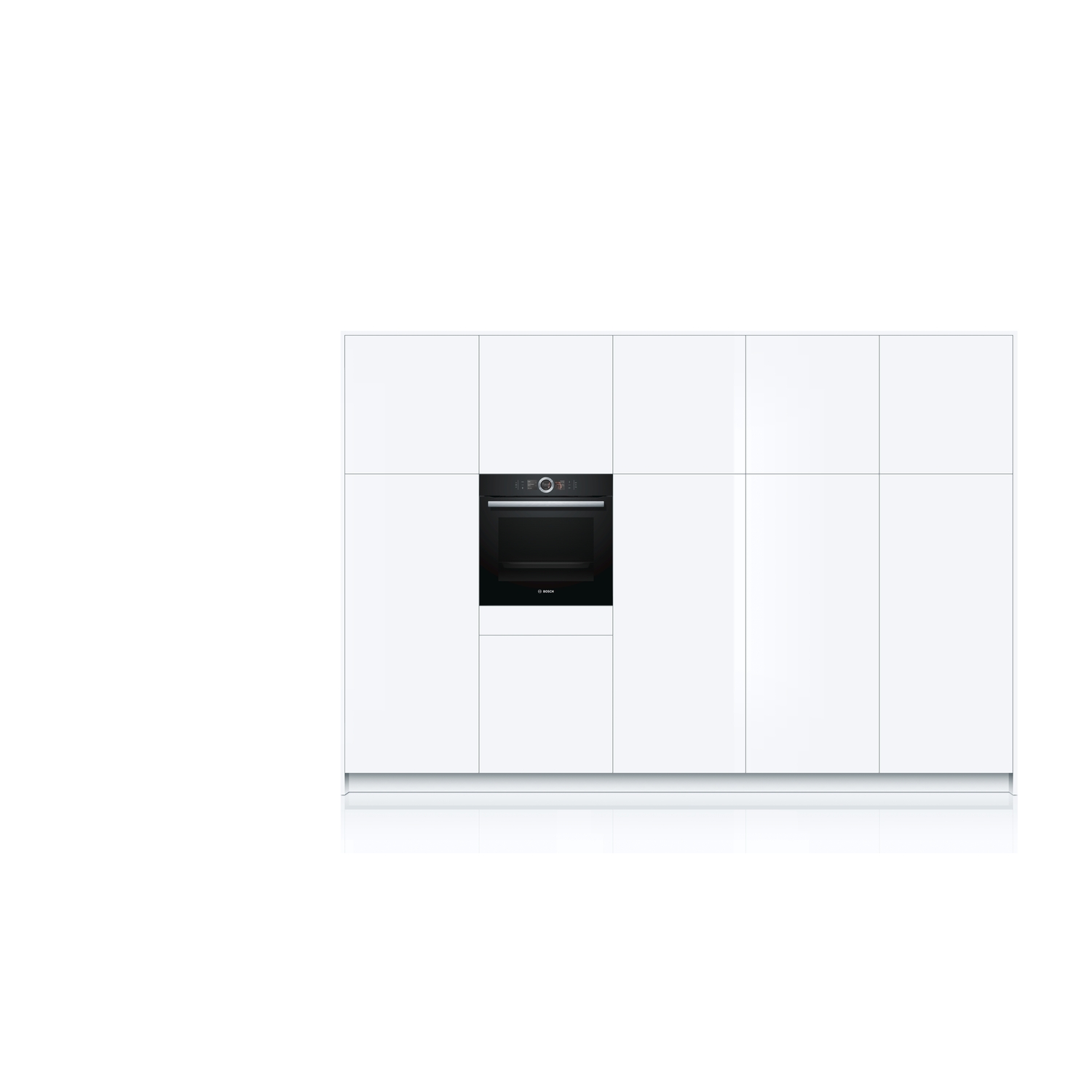 Bosch Series 8 Multifunction Electric Single Oven With Pyrolytic Cleaning Black HBG6764B6B Appliances Direct