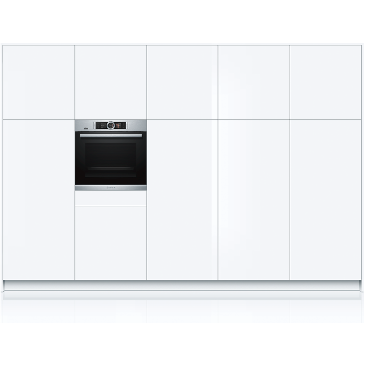Bosch HBG6764S6B Series 8 Electric Self Cleaning Single Oven and Home Connect - Stainless Steel