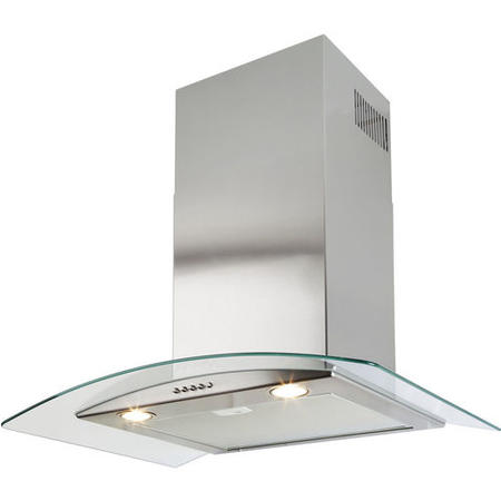 Beko HBG70X Curved Glass Canopy 70cm Chimney Cooker Hood Stainless Steel
