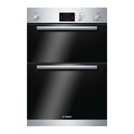 BOSCH HBM13B150B Classixx Electric Built-in Double Oven in Brushed Steel in Stainless steel