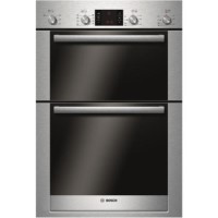 BOSCH HBM53R550B Exxcel Electric Built-in Double Multifunction Oven - Brushed Steel