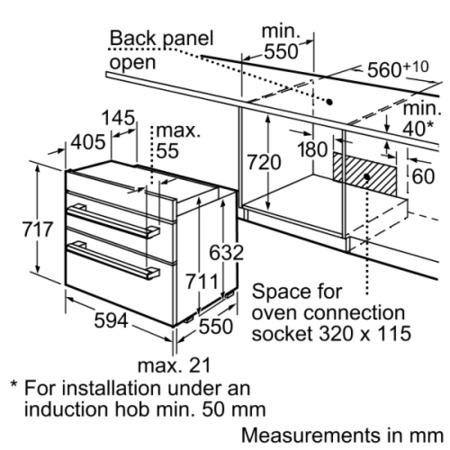 GRADE A2 - BOSCH HBN13B251B Classixx Electric Built-under Double Hot Air Oven Stainless Steel