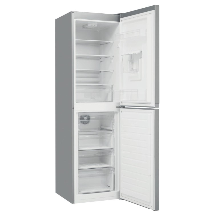 Refurbished Hotpoint HBNF55182SAQUAUK Freestanding 344 Litre 50/50 Frost Free Fridge Freezer Silver