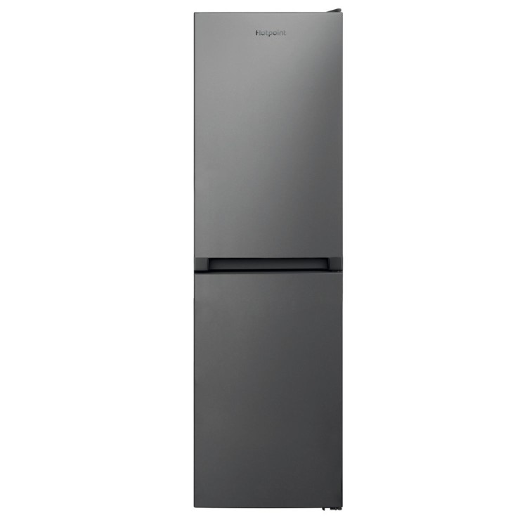 Refurbished Hotpoint HBNF55182SUK Freestanding 344 Litre 50/50 Frost Free Fridge Freezer Silver