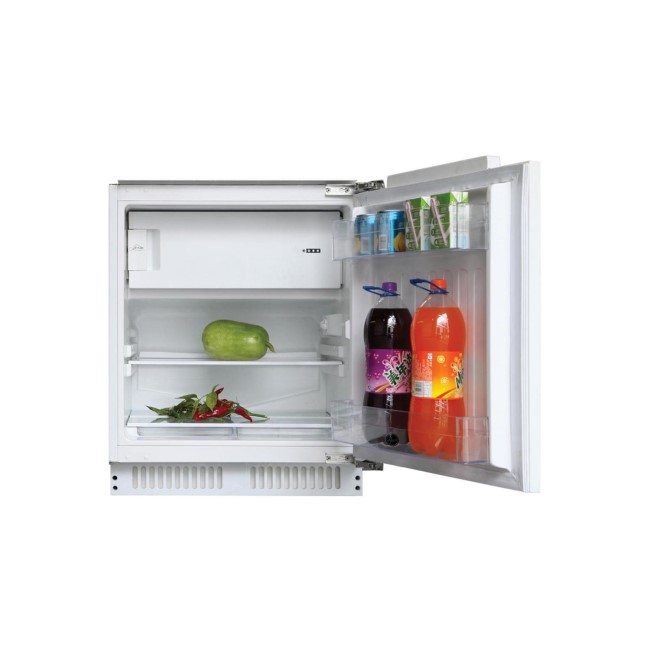 GRADE A3 - Hoover HBRUP164NK 110 Litre Under Counter Integrated Fridge with 17 Litre Icebox