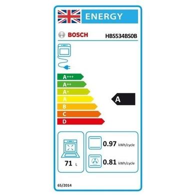 Refurbished Bosch Serie 4 HBS534BS0B 60cm Single Built In Electric Oven Stainless Steel