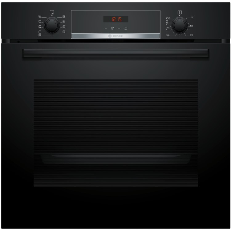 Refurbished Bosch Serie 4 Five Function Electric Built-in Single Oven Black