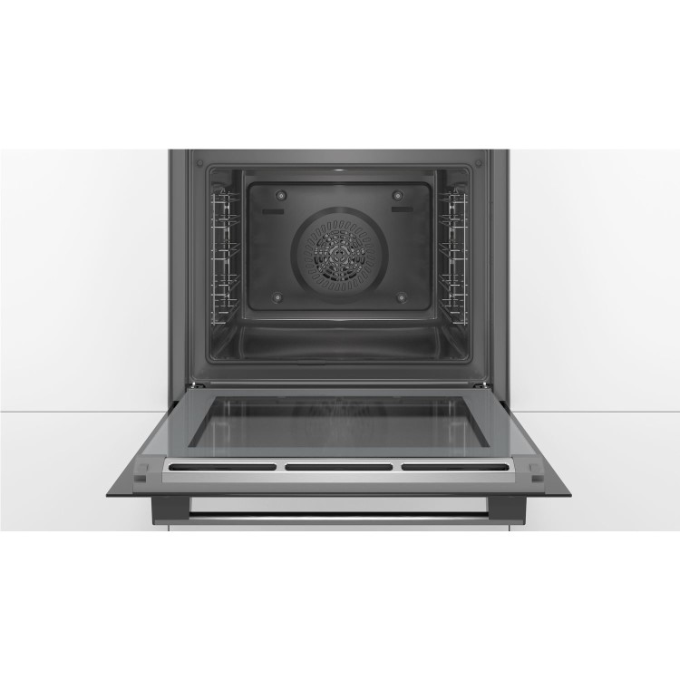 Refurbished Bosch Serie 4 Five Function Electric Built-in Single Oven Black